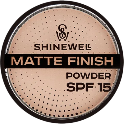 Пудра компактная Shinewell Матирующая SPF15 FLD2-01 (10г) -