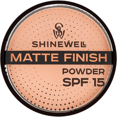 Пудра компактная Shinewell Матирующая SPF15 FLD2-02 (10г) -