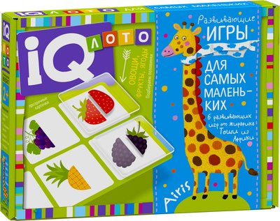 

Развивающая игра, Лото для малышей. Что в корзинке Найди половинку