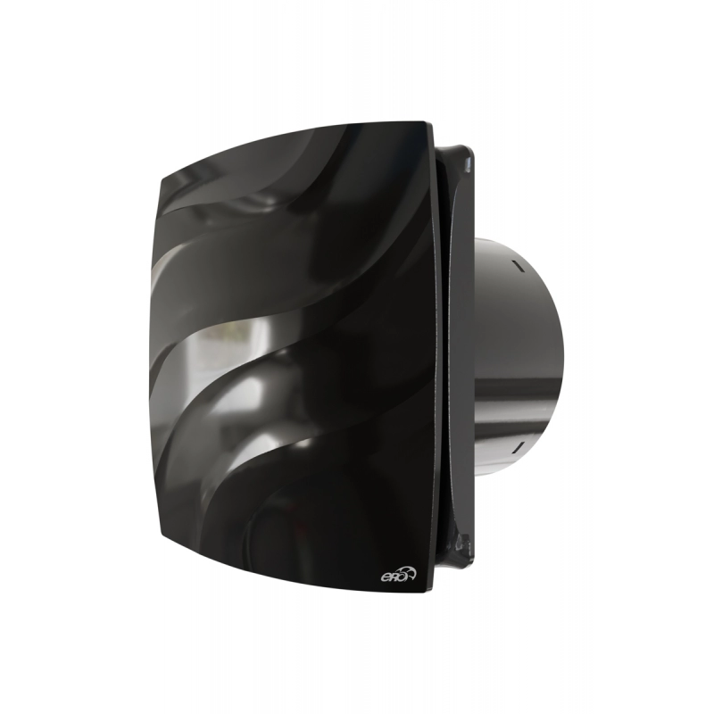 Вентилятор накладной ERA D100С Wave Black classic