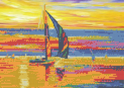 

Набор алмазной вышивки, 5D Парусник / 80893А