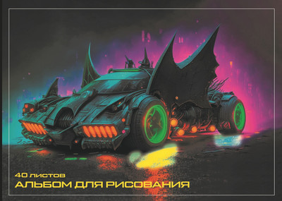 Альбом для рисования Centrum Киберпанк / 73076 (40л) -
