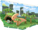 Игрушка-конструктор Halftoys Dino Пара с диорамой HD006 -