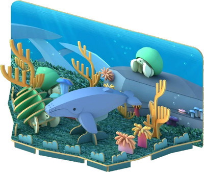 

Игрушка-конструктор, Ocean Горбатый кит с диорамой HO004