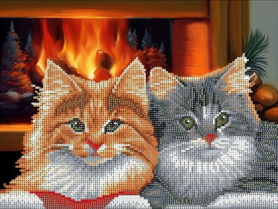 

Набор алмазной вышивки, Кошечки / 73525
