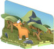 Игрушка-конструктор Halftoys Animal Импала с диорамой HA002 -