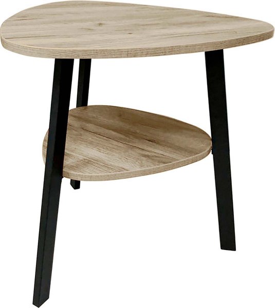 Журнальный столик Millwood Лофт СТ-8 Л 60x58х55 (дуб белый Craft/металл черный)