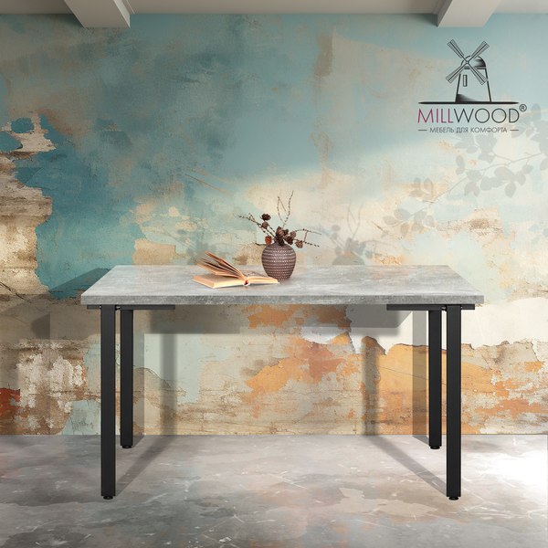 Купить Обеденный стол Millwood Лофт Прага Л 130x80x75 в Слуцке