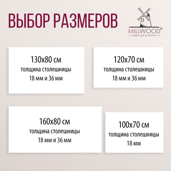 Купить Обеденный стол Millwood Лофт Прага Л 160x80x75 в Слуцке