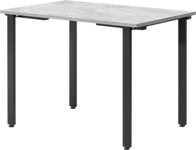 Обеденный стол Millwood Прага Л18 100x70x75 (бетон/металл черный) - 
