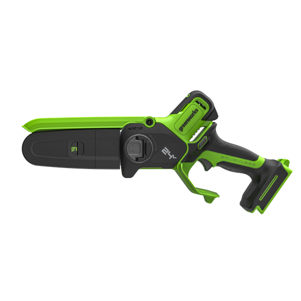 Пила цепная аккумуляторная Greenworks GD24CS15 бесщеточная 24V 15см / 2010107 (без АКБ и ЗУ, с автоматической смазкой цепи)