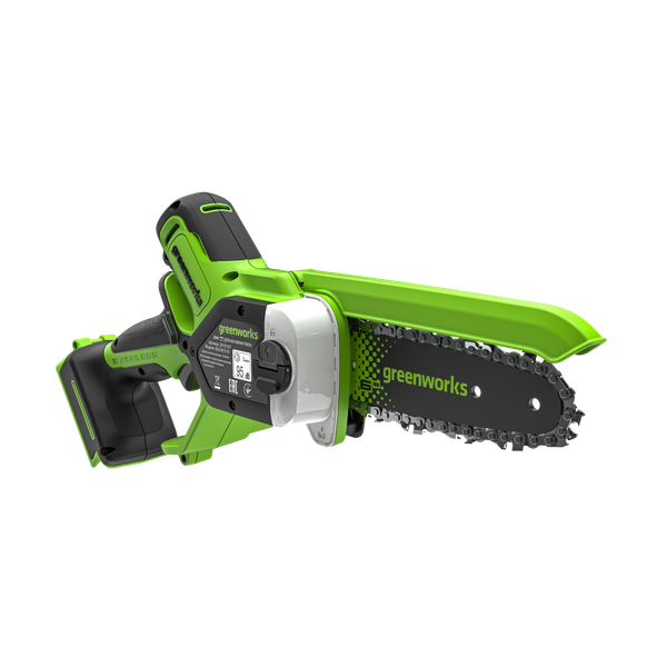 Пила цепная аккумуляторная Greenworks GD24CS15 бесщеточная 24V 15см / 2010107 (без АКБ и ЗУ, с автоматической смазкой цепи)