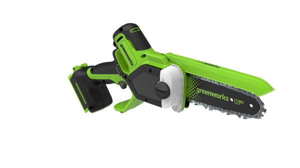 Пила цепная аккумуляторная Greenworks GD24CS15 бесщеточная 24V 15см / 2010107 (без АКБ и ЗУ, с автоматической смазкой цепи)