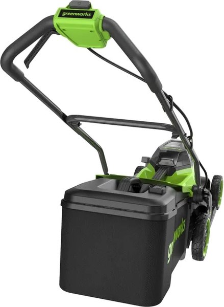 Газонокосилка аккумуляторная Greenworks GD24X2LM361 бесщеточная 2x24V 36см / 2520707UD (c 2-мя АКБ 4Ач и ЗУ)