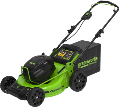 Газонокосилка аккумуляторная Greenworks GC82HPLM51 бесщеточная 82V 51см / 2518907UB (с АКБ 5Ач и ЗУ) - 