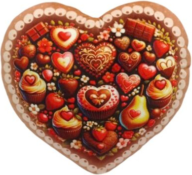 

Подушка-игрушка, Сердце вкусняшки 2 / 30.203.2