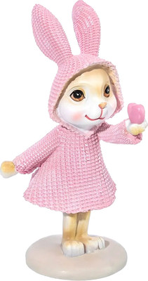 Статуэтка Elan Gallery Зайка в розовом плаще / 210199 -