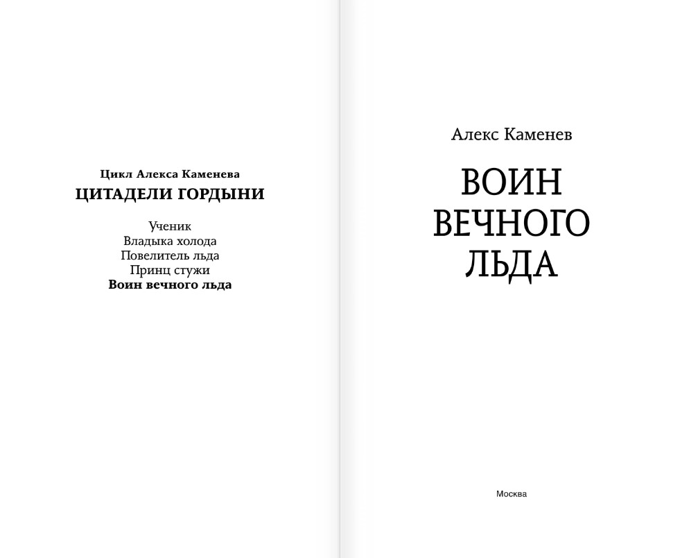 Художественная книга АСТ Воин вечного льда, твердая обложка (Каменев Алекс) — фото 2