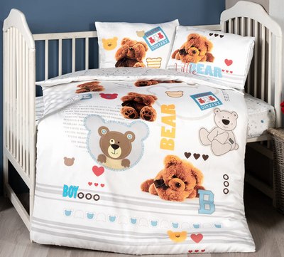 

Комплект постельный для малышей, 3D Digital Сатин D 039 Bear