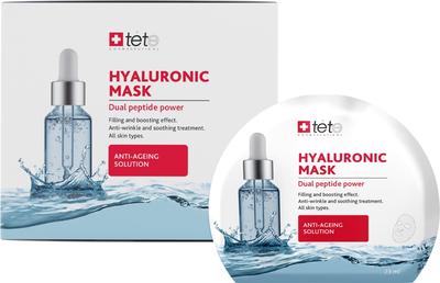 Набор масок для лица TETe Cosmeceutical Anti-ageing solution Hyaluronic Mask (6шт) -