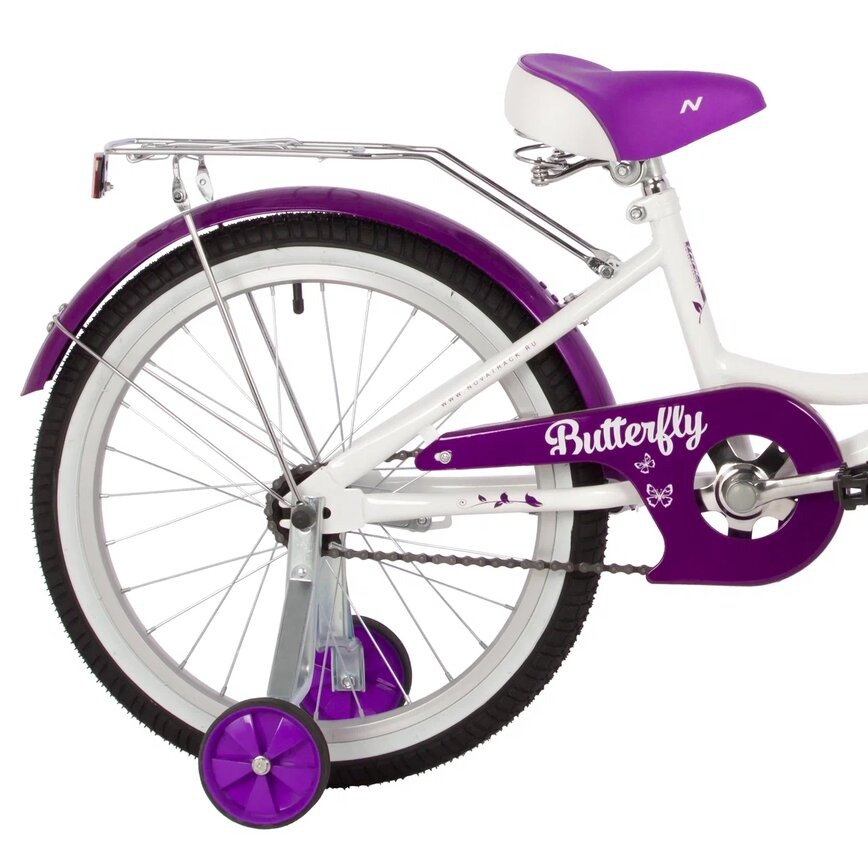 Детский велосипед Novatrack Butterfly / 207BUTTERFLY.WVL23 (белый/фиолетовый, разобранный, в коробке) — фото 6
