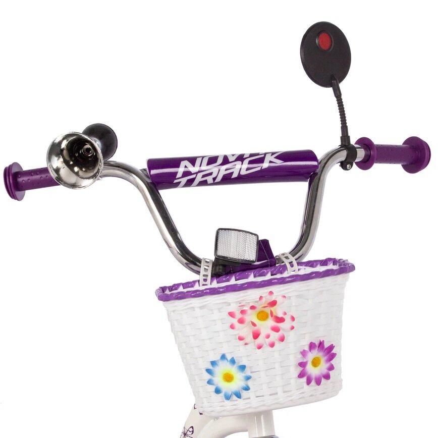 Детский велосипед Novatrack Butterfly / 207BUTTERFLY.WVL23 (белый/фиолетовый, разобранный, в коробке) — фото 4