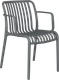 Стул пластиковый Sheffilton SHT-S173-1 / 288183 (пластик, темно-серый RAL 7024) - 