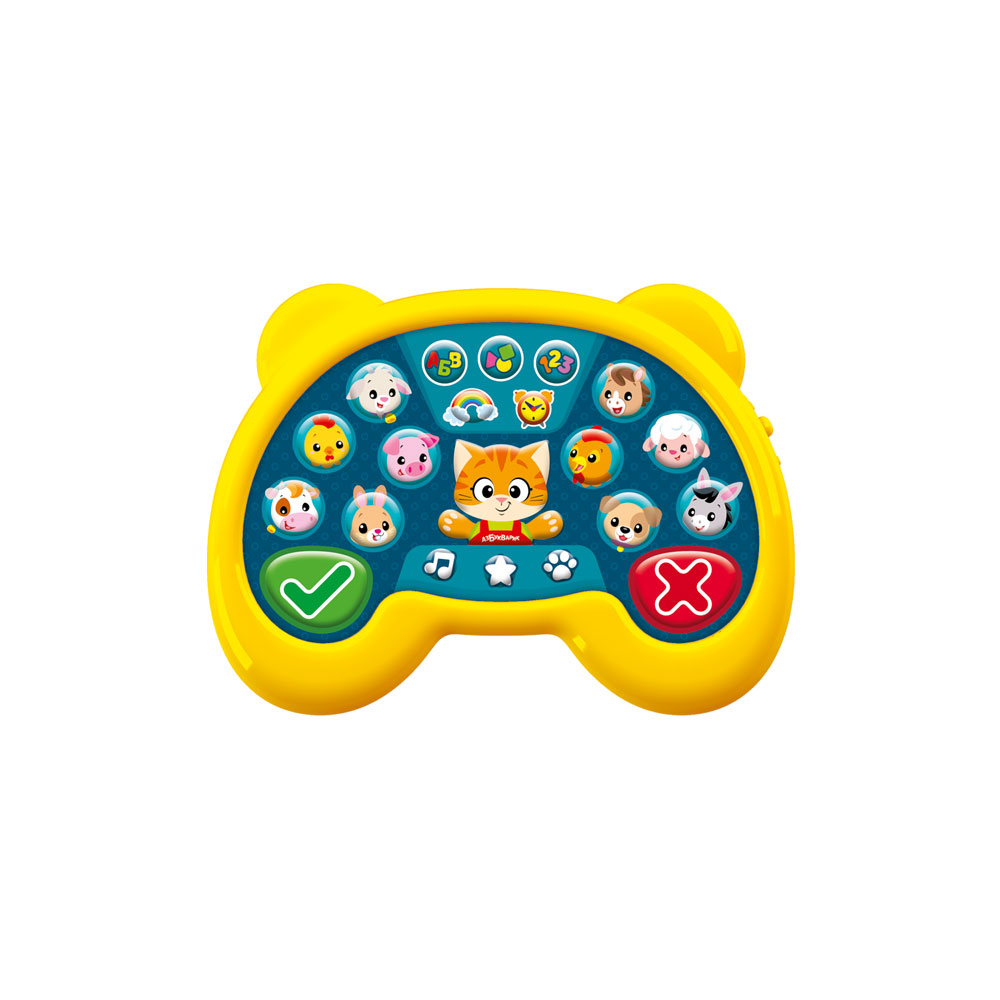 Развивающая игрушка Азбукварик Котик Всезнайка / 3400