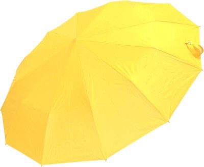 Зонт складной Ame Yoke ОК55-12DR (желтый) - 