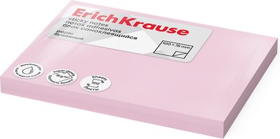 Стикеры канцелярские Erich Krause 61715 (розовый) - 