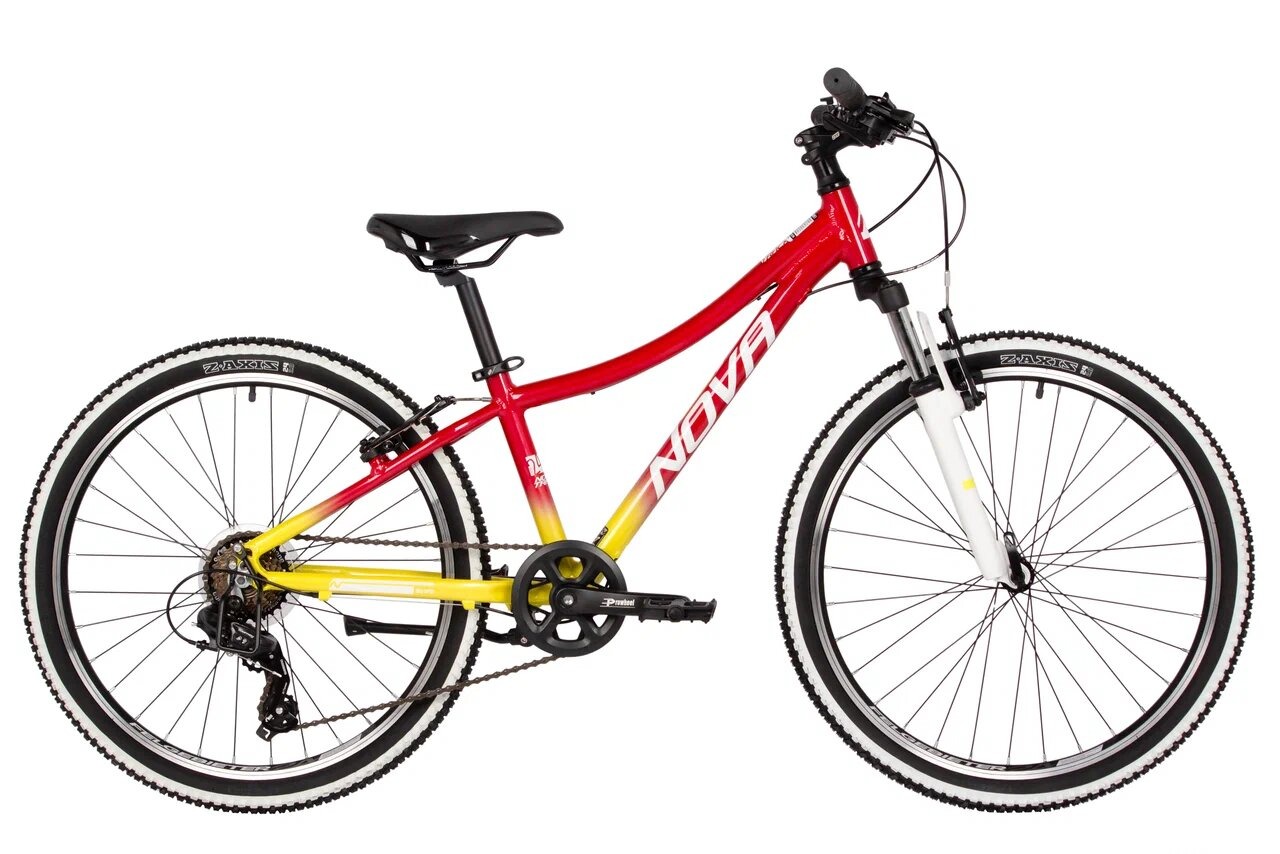 Детский велосипед Novatrack Katrina 20 / 20AHV.KATRINA.YRD5 (желтый/красный) — фото 2