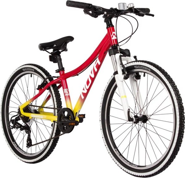 Детский велосипед Novatrack Katrina 20 / 20AHV.KATRINA.YRD5 (желтый/красный, разобранный, в коробке)