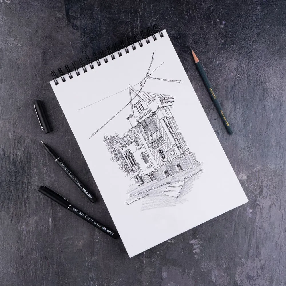 Скетчбук Малевичъ GrafArt Sketch / 401266 (120л) — фото 4