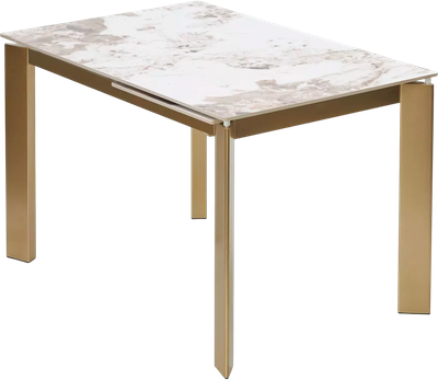 Обеденный стол M-City Corner 120 / 614M05880 (Gloss Luxury Pandora Solid Ceramic/шампань) - 