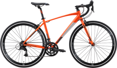Велосипед STARK Peloton 700.1 2024 (22, оранжевый/черный/серый, разобранный, в коробке) - 