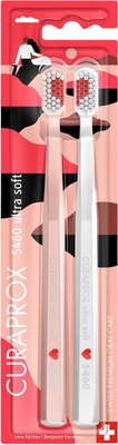 Набор зубных щеток Curaprox Ultrasoft D-0.10 Duo Love 2025 / CS5460/2 - 