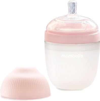 Бутылочка для кормления Mombella 8139 (210мл, розовый) - 
