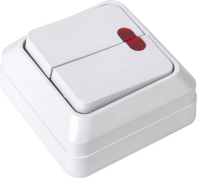 Выключатель General Lighting Альфа 477003 (белый) - 