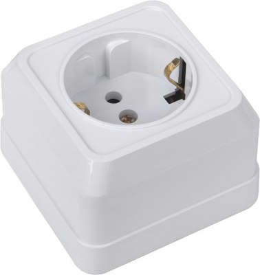 Розетка General Lighting Альфа 477007 (белый) - 
