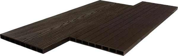 Доска ДПК UnoDeck Letto 200x25 (3000мм, графит)