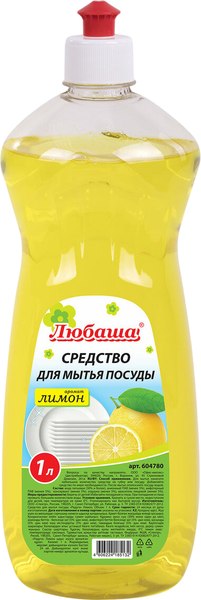 Средство для мытья посуды Любаша Лимон / 604780 (1л)