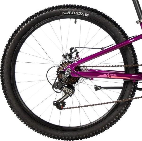 Велосипед Novatrack Novara 24 / 24AHD.NOVARA.10VL5 (фиолетовый, разобранный, в коробке)