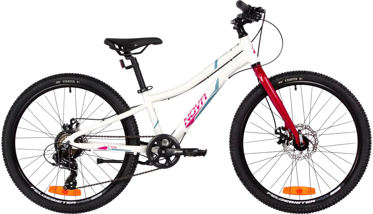 Велосипед Novatrack 24 Novara / 24AHD.NOVARA.10WT5 (белый, разобранный, в коробке)