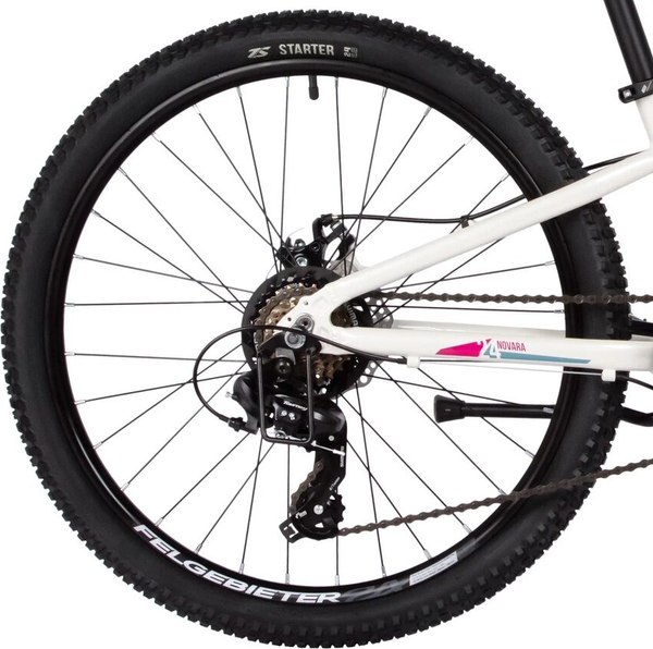 Велосипед Novatrack 24 Novara / 24AHD.NOVARA.10WT5 (белый, разобранный, в коробке)