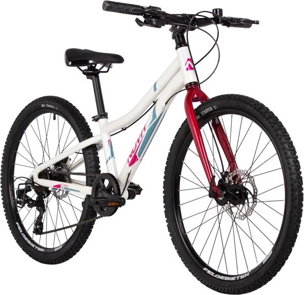 Велосипед Novatrack 24 Novara / 24AHD.NOVARA.10WT5 (белый, разобранный, в коробке)