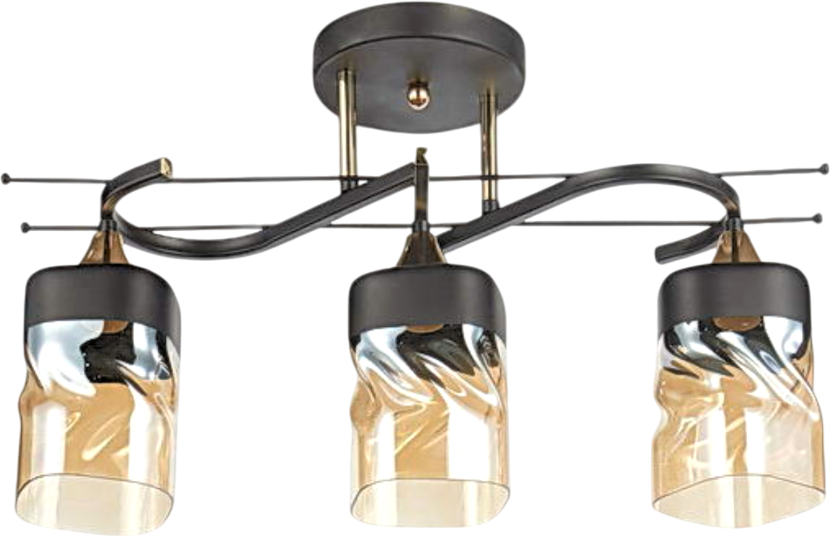 Люстра Aitin-Pro НПБ 02-3x60-101 / 6284/3 (черный/золото)