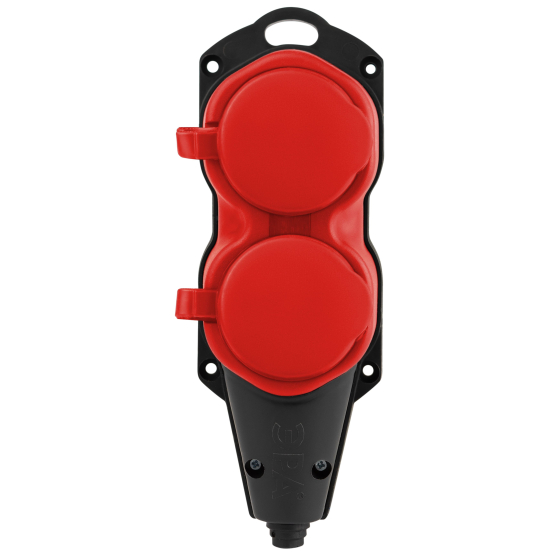 Колодка удлинителя ЭРА KX-2e-RED-IP44 / Б0068443 — фото 3