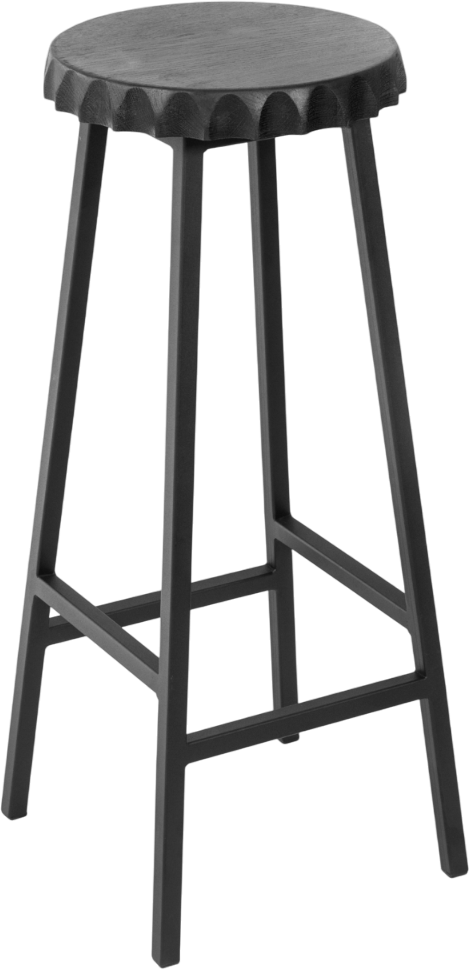Табурет барный Stal-Massiv Smbeer-78 (черный/черный)