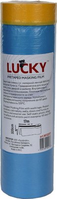 Пленка строительная Lucky Tape Маскер-защитная Washi с малярной лентой 320см WF32017 (17м) - 