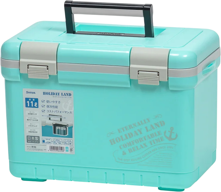 Термоконтейнер Shinwa Holiday Land Cooler / HLC-11H-BL (голубой)